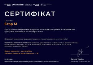 сертифікат чоіс